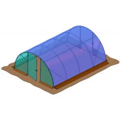 Bâche De Couverture De Remplacement Pour Serre Tunnel Maraîchère Semi Professionnelle 4,5x6m RICHEL