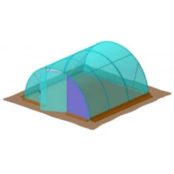 Bâche De Remplacement Pour Pignon Côté Porte Pour Serre Tunnel 4,5m De Largeur RICHEL