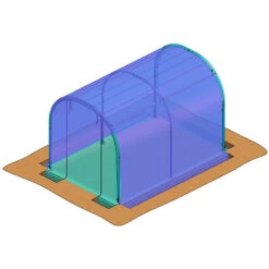 Gaine De Couverture PE De Remplacement Pour Serre Tunnel 2x3m RICHEL