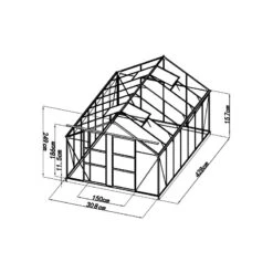 SAV-10435-plaques De PC 4mm -Jardin Serre Boutique jeu complet de plaques de polycarbonate 4mm pour serre de jardin 132m green protect 2