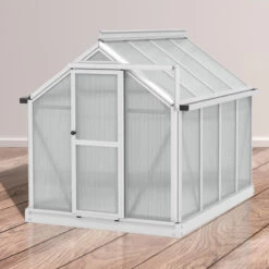 Mini-serre Merlin 0,83m² En Alu Anodisé Et PC 4mm – Fondation En Acier – Vitavia -Jardin Serre Boutique mini serre merlin 083m en alu anodise et pc 4mm fondation en acier vitavia 3
