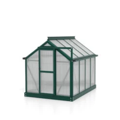 Mini-serre Merlin 0,83m² En Alu émeraude Et PC 4mm – Fondation En Acier – Vitavia -Jardin Serre Boutique mini serre merlin 083m en alu emeraude et pc 4mm fondation en acier vitavia 4