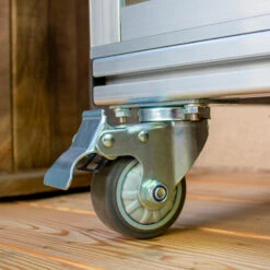 Mini-serre Polis 0,35m² En Alu Anodisé Et PC 4mm – Sur Roulettes – Vitavia -Jardin Serre Boutique mini serre polis 035m en alu anodise et pc 4mm sur roulettes vitavia 2