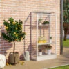 Mini-serre Polis 0,35m² En Alu Anodisé Et Verre ESG 3mm – Fondation En Acier – Vitavia 1 Mini-serre Polis 0,35m² En Alu Anodisé Et Verre ESG 3mm – Fondation En Acier – Vitavia -Jardin Serre Boutique mini serre polis 035m en alu anodise et verre esg 3mm fondation en acier vitavia