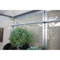 Mini-serre Polis 0,35m² En Alu Anodisé Et Verre ESG 3mm – Sur Roulettes – Vitavia -Jardin Serre Boutique mini serre polis 035m en alu anodise et verre esg 3mm sur roulettes vitavia 7