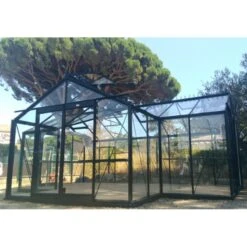 Orangerie La Serre De Sophie 22,59m² Aluminium Et Verre Trempé 4mm Avec Embase – ACD Prestige Live -Jardin Serre Boutique orangerie la serre de sophie 2259m aluminium et verre trempe 4mm avec embase acd prestige live 2