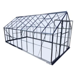 Pack Complet De Verres De Rechange Pour Serre De Jardin 12,84m² En Aluminium Anthracite Et Verre Trempé 4mm - Green Protect -Jardin Serre Boutique pack complet de verres de rechange pour serre de jardin 1284m en aluminium anthracite et verre trempe 4mm green protect 7
