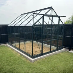 Pack Complet De Verres De Rechange Pour Serre De Jardin 7,42m² En Aluminium Anthracite Et Verre Trempé 4mm - Green Protect -Jardin Serre Boutique pack complet de verres de rechange pour serre de jardin 742m en aluminium anthracite et verre trempe 4mm green protect 12