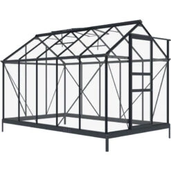 Pack Complet De Verres De Rechange Pour Serre De Jardin En Aluminium RINCA 5,68m² + Embase - Green Protect -Jardin Serre Boutique pack complet de verres de rechange pour serre de jardin en aluminium rinca 568m embase green protect 3