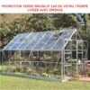 Pack Promo Serre Magnum 11,5m² En Verre Trempé + Embase Halls -Jardin Serre Boutique pack promo serre magnum 115m en verre trempe embase halls