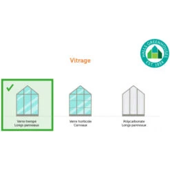 Pack Serre 9,9m² Noire En Verre Trempé Double Porte + Embase Noire Universal Halls -Jardin Serre Boutique pack serre 99m noire en verre trempe double porte embase noire universal halls 11