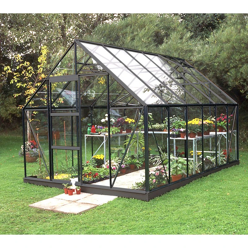 Pack Serre 9,9m² Noire En Verre Trempé + Embase Noire Universal Halls 4 Pack Serre 9,9m² Noire En Verre Trempé + Embase Noire Universal Halls – Image 2