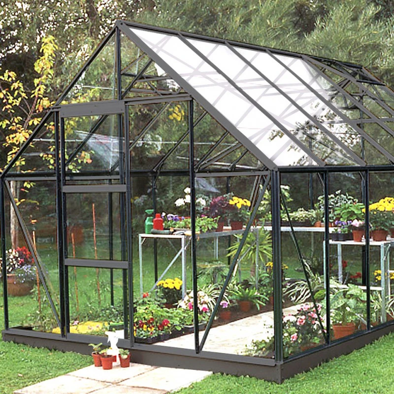 Pack Serre 9,9m² Noire En Verre Trempé + Embase Noire Universal Halls 5 Pack Serre 9,9m² Noire En Verre Trempé + Embase Noire Universal Halls – Image 3