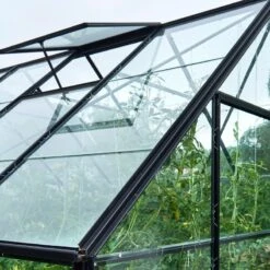 Pack Serre 9,9m² Noire En Verre Trempé + Embase Noire Universal Halls 21 Pack Serre 9,9m² Noire En Verre Trempé + Embase Noire Universal Halls -Jardin Serre Boutique pack serre de jardin 99m anthracite en verre embase noire universal halls 6