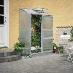 Serre Adossée 0,9m² Altan 2 En Aluminium Et Polycarbonate 4mm - Halls