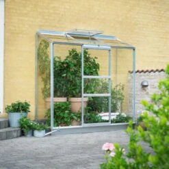 Serre Adossée 1,33m² Altan 3 En Aluminium Et Verre Horticole 3mm - Halls -Jardin Serre Boutique serre adossee 133m altan 3 en aluminium et verre horticole 3mm halls 3