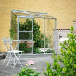 Serre Adossée 1,33m² Altan 3 En Aluminium Et Verre Horticole 3mm - Halls -Jardin Serre Boutique serre adossee 133m altan 3 en aluminium et verre horticole 3mm halls 9
