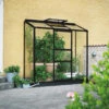 Serre Adossée 1,33m² Altan 3 En Aluminium Laqué Noir Et Verre Horticole 3mm - Halls 1 Serre Adossée 1,33m² Altan 3 En Aluminium Laqué Noir Et Verre Horticole 3mm - Halls -Jardin Serre Boutique serre adossee 133m altan 3 en aluminium laque noir et verre horticole 3mm halls