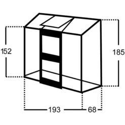 Serre Adossée 1,33m² Altan 3 En Aluminium Laqué Vert Et Polycarbonate 4mm - Halls -Jardin Serre Boutique serre adossee 133m altan 3 en aluminium laque vert et polycarbonate 4mm halls 2