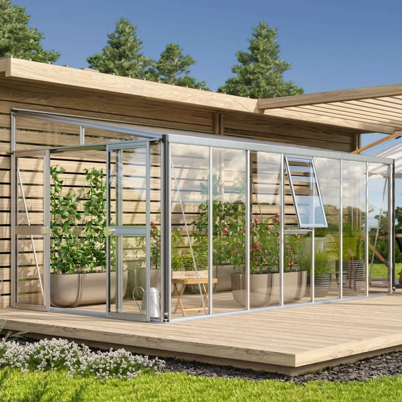 Serre Adossée Athena 11,9m² En Aluminium Anodisé Et Vitrage Combiné - Vitavia 3 Serre Adossée Athena 11,9m² En Aluminium Anodisé Et Vitrage Combiné - Vitavia