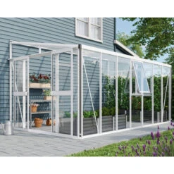 Serre Adossée Athena 11,9m² En Aluminium Blanc Et Vitrage Combiné - Vitavia 9 Serre Adossée Athena 11,9m² En Aluminium Blanc Et Vitrage Combiné - Vitavia -Jardin Serre Boutique serre adossee athena 119m en aluminium blanc et vitrage combine vitavia 2