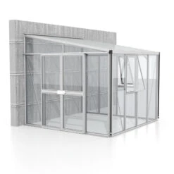 Serre Adossée Athena 7m² En Aluminium Anodisé Et Vitrage Combiné - Vitavia -Jardin Serre Boutique serre adossee athena 7m en aluminium anodise et vitrage combine vitavia 3