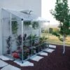 Serre Adossée En Alu Et Polycarbonate 3,05m² Silver Hybrid - Palram - Canopia -Jardin Serre Boutique serre adossee en alu et polycarbonate 305m silver hybrid palram