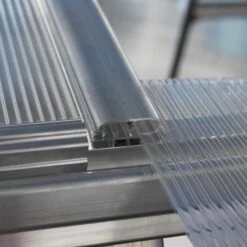 Serre Adossée En Alu Et Polycarbonate 3,05m² Silver Hybrid - Palram - Canopia -Jardin Serre Boutique serre adossee en alu et polycarbonate 305m silver hybrid palram 12