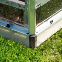 Serre Adossée En Alu Et Polycarbonate 3,05m² Silver Hybrid - Palram - Canopia -Jardin Serre Boutique serre adossee en alu et polycarbonate 305m silver hybrid palram 5