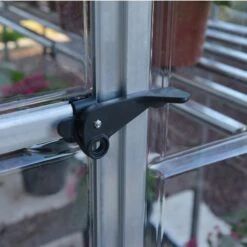 Serre Adossée En Alu Et Polycarbonate 3,05m² Silver Hybrid - Palram - Canopia -Jardin Serre Boutique serre adossee en alu et polycarbonate 305m silver hybrid palram 8