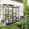 Serre Adossée Ida 1,3m² En Aluminium Noir Et Verre De Sécurité 3mm - Vitavia 2 Serre Adossée Ida 1,3m² En Aluminium Noir Et Verre De Sécurité 3mm - Vitavia -Jardin Serre Boutique serre adossee ida 13m en aluminium noir et verre de securite 3mm vitavia