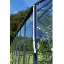 Serre Anthracite 21,4m² En Polycarbonate 10mm Gartner - Juliana -Jardin Serre Boutique serre anthracite 214m en polycarbonate 10mm gardener juliana 7
