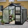 Serre Anthracite 8,2m² En Polycarbonate 10mm Compact - Juliana -Jardin Serre Boutique serre anthracite 82m en polycarbonate 10mm compact nye juliana