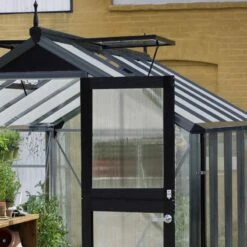 Serre Anthracite 8,2m² En Polycarbonate 10mm Compact - Juliana -Jardin Serre Boutique serre anthracite 82m en polycarbonate 10mm compact nye juliana 3