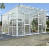 Serre Aphrodite 11,5m² En Aluminium Blanc Et Panneaux De Polycarbonate 10mm - Vitavia -Jardin Serre Boutique serre aphrodite 115m en aluminium blanc et panneaux de polycarbonate 10mm vitavia