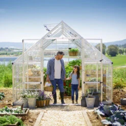 Serre Balance™ 14,7m² Structure Argent Et Panneaux Hybrides – Canopia By Palram -Jardin Serre Boutique serre balance 147m structure argent et panneaux hybrides canopia by palram 3