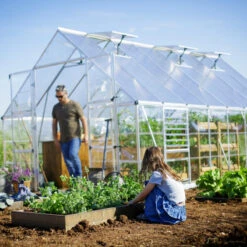 Serre Balance™ 14,7m² Structure Argent Et Panneaux Hybrides – Canopia By Palram -Jardin Serre Boutique serre balance 147m structure argent et panneaux hybrides canopia by palram 4