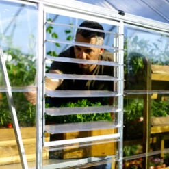 Serre Balance™ 18,4m² Structure Argent Et Panneaux Hybrides – Canopia By Palram -Jardin Serre Boutique serre balance 184m structure argent et panneaux hybrides canopia by palram 18