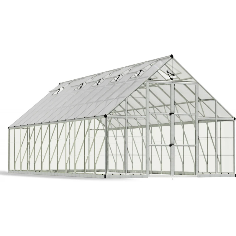 Serre Balance™ 22m² Structure Argent Et Panneaux Hybrides – Canopia By Palram 5 Serre Balance™ 22m² Structure Argent Et Panneaux Hybrides – Canopia By Palram – Image 3