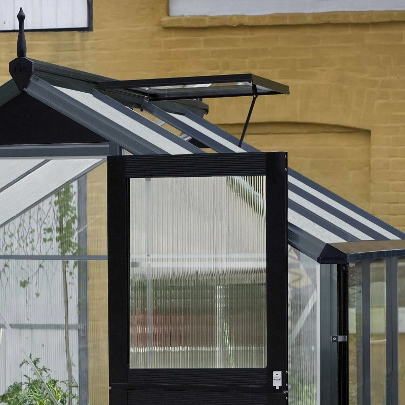 Serre Compact 5m² Anthracite En Polycarbonate 10mm - Juliana 4 Serre Compact 5m² Anthracite En Polycarbonate 10mm - Juliana – Image 2