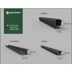 Serre Compact 5m² Anthracite En Polycarbonate 10mm - Juliana 30 Serre Compact 5m² Anthracite En Polycarbonate 10mm - Juliana -Jardin Serre Boutique serre compact nye 5m anthracite en polycarbonate 10mm juliana 13