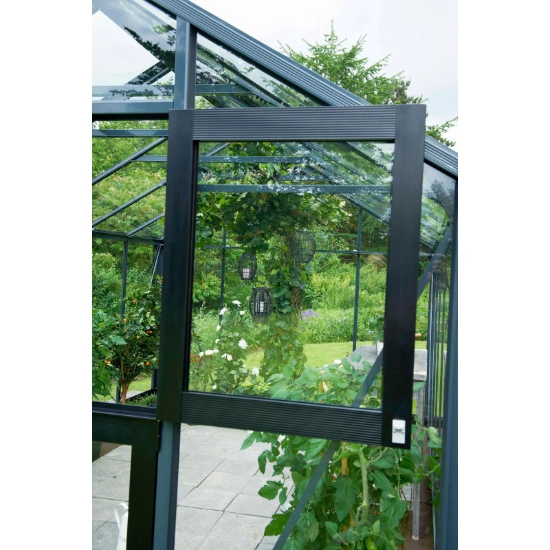 Serre Compact 5m² Anthracite En Polycarbonate 10mm - Juliana 10 Serre Compact 5m² Anthracite En Polycarbonate 10mm - Juliana – Image 8