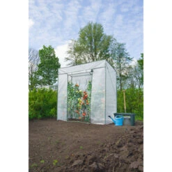 Serre De Culture 200x78cm Avec Film PE Armé 145gr/m² - NATURE -Jardin Serre Boutique serre de culture 200x78cm avec film pe arme 160grm nature 2