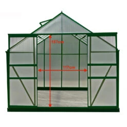 Serre De Jardin 10,37m² Verte En Polycarbonate 6mm + Base - Habrita 25 Serre De Jardin 10,37m² Verte En Polycarbonate 6mm + Base - Habrita -Jardin Serre Boutique serre de jardin 1033m verte en polycarbonate 6mm base 10