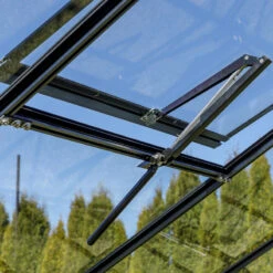 Serre De Jardin 10,44m² En Aluminium Noir Et Verre Trempé Sanus UP! XL10 - Gampre -Jardin Serre Boutique serre de jardin 1044m en aluminium noir et verre trempe sanus up xl10 gampre 5