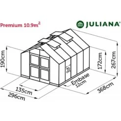 Serre De Jardin 10,9 M² Aluminium En Polycarbonate 10mm Premium – Juliana 39 Serre De Jardin 10,9 M² Aluminium En Polycarbonate 10mm Premium – Juliana -Jardin Serre Boutique serre de jardin 109 m aluminium en polycarbonate 10mm premium juliana 18