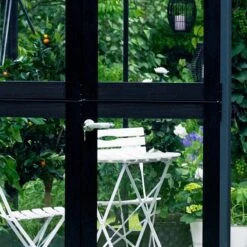Serre De Jardin 10,9m² Anthracite Et Verre Trempé Premium - Juliana -Jardin Serre Boutique serre de jardin 109m anthracite et verre trempe premium juliana 5