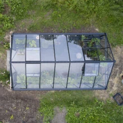 Serre De Jardin 11,3m² En Verre Trempé BLOCKLEY Noire - Halls Costwold -Jardin Serre Boutique serre de jardin 113m en verre trempe blockley noire eden greenhouses 11