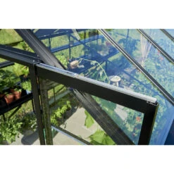 Serre De Jardin 11,3m² En Verre Trempé BLOCKLEY Noire - Halls Costwold -Jardin Serre Boutique serre de jardin 113m en verre trempe blockley noire eden greenhouses 17
