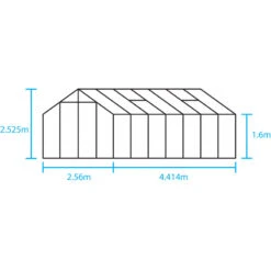 Serre De Jardin 11,3m² En Verre Trempé BLOCKLEY Noire - Halls Costwold -Jardin Serre Boutique serre de jardin 113m en verre trempe blockley noire eden greenhouses 3